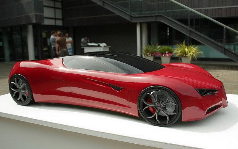 Red Concept Car Model — Modern