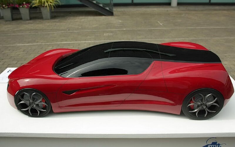 Red Concept Car Model — Neutral