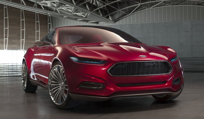 Red Concept Car — Modern, 3d Render, Building Interior