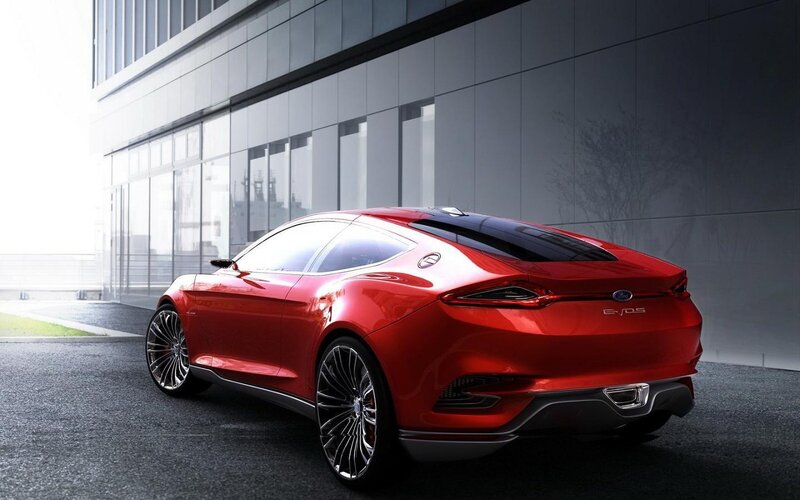 Red Concept Car — Modern, 3d Render, Building, Windows