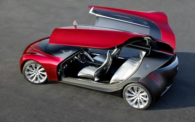 Red Concept Car — Modern, 3d Render, Car Door