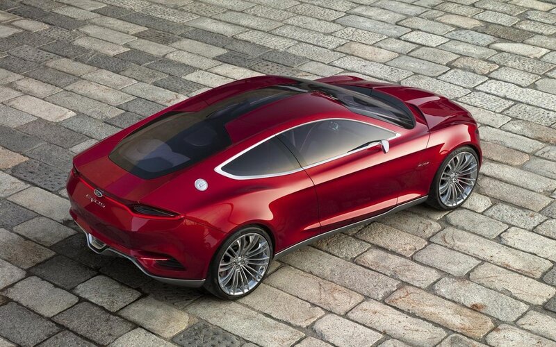 Red Concept Car — Modern, 3d Render, Cobblestone
