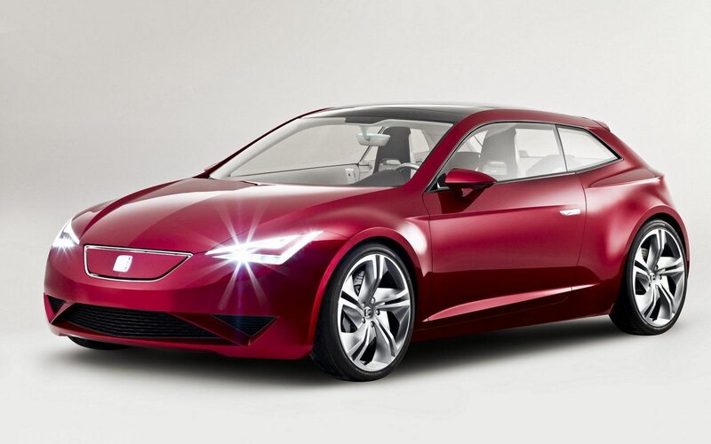 Red Concept Car — Modern, 3d Render, Headlights