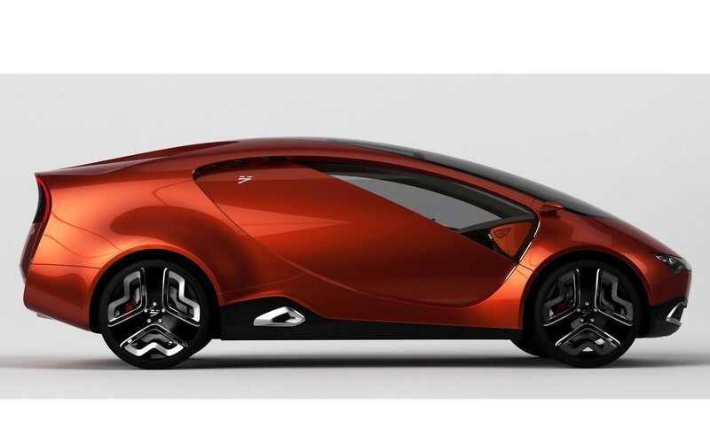 Red Concept Car — Modern, 3d Render, Wheel