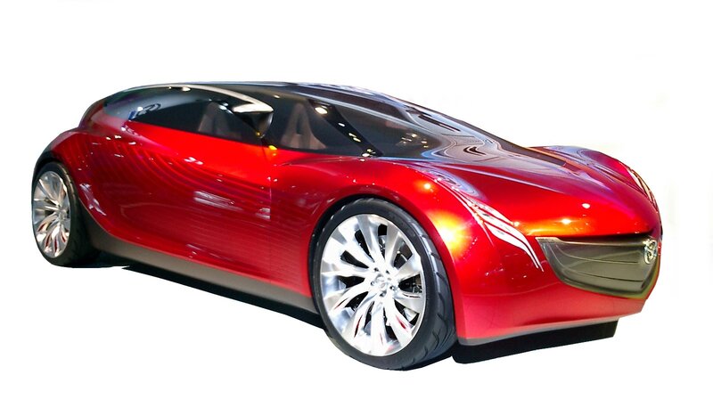 Red Concept Car — Modern, 3d Render, Wheel, Window