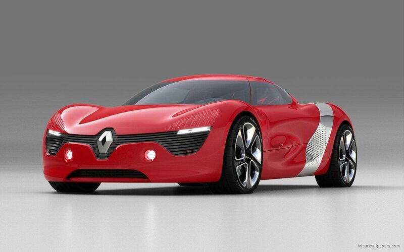 Red Concept Car — Modern, 3d Render, Wheels, Grille, Silver
