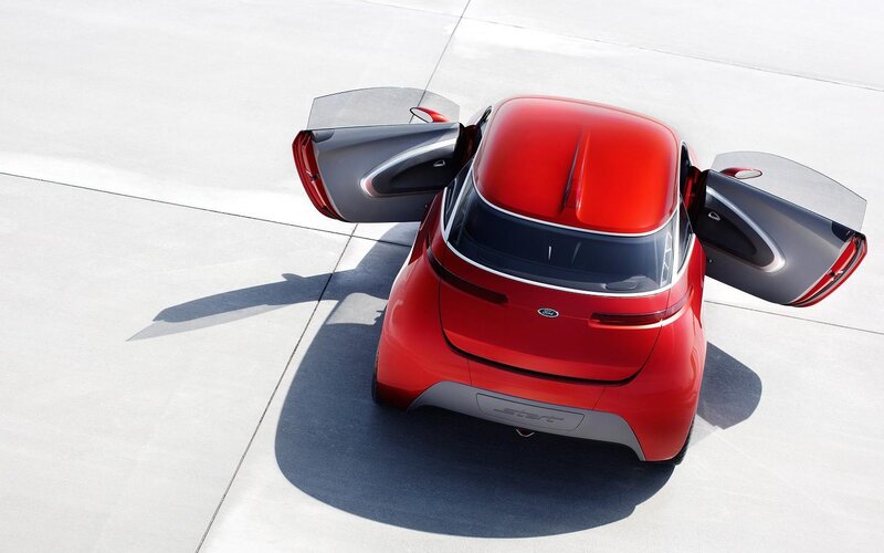 Red Concept Car — Modern, Afternoon