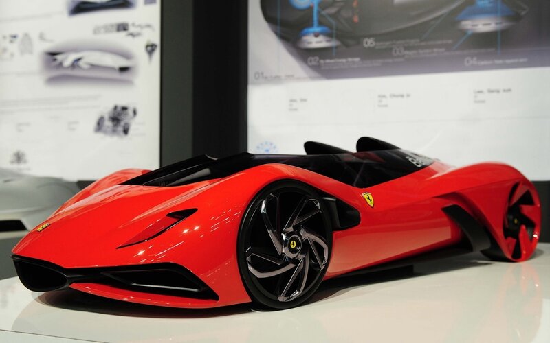 Red Concept Car — Modern, Photograph, Car Model