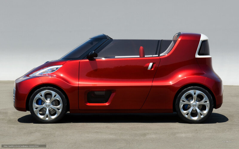 Red Concept Car — Neutral, Afternoon, Photograph
