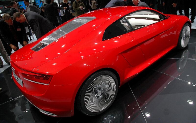 Red Concept Car — Neutral, Photograph, People