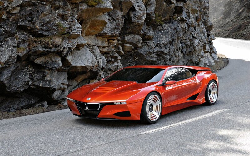 Red Concept Car — Orange, Dramatic, Afternoon