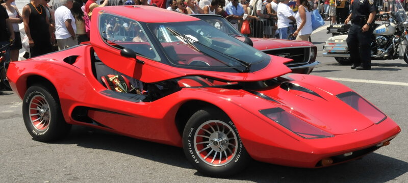 Red Concept Car — Outdoor