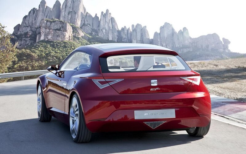 Red Concept Car — Serene, Afternoon, 3d Render, Mountain Range