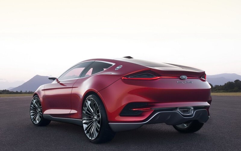 Red Concept Car — Serene, Sunset