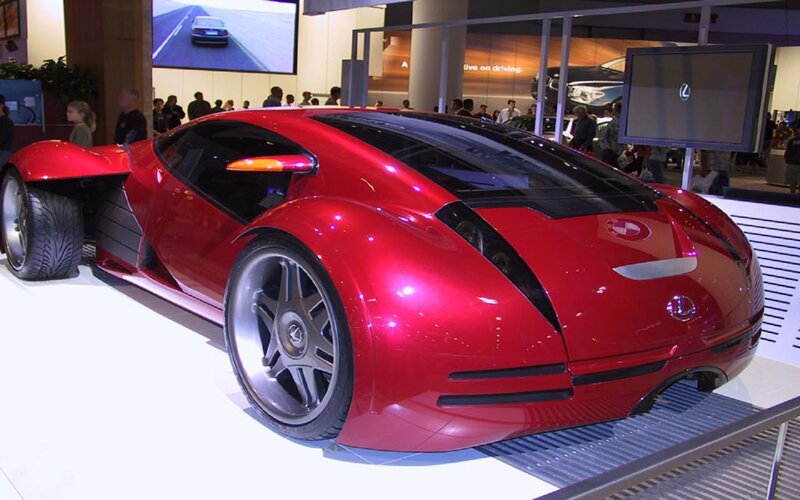 Red Concept Car — Showroom