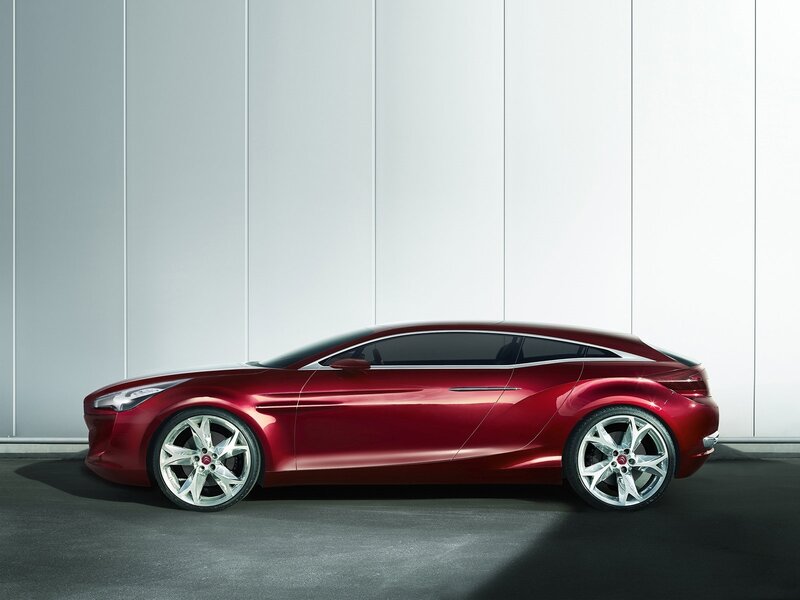 Red concept car side profile
