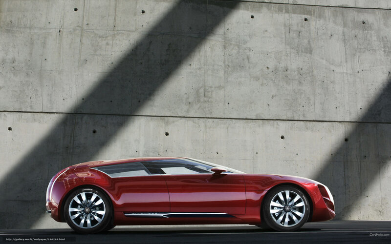 Red concept car side profile