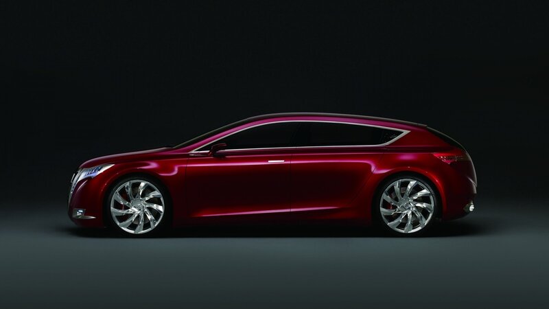 red concept car side view