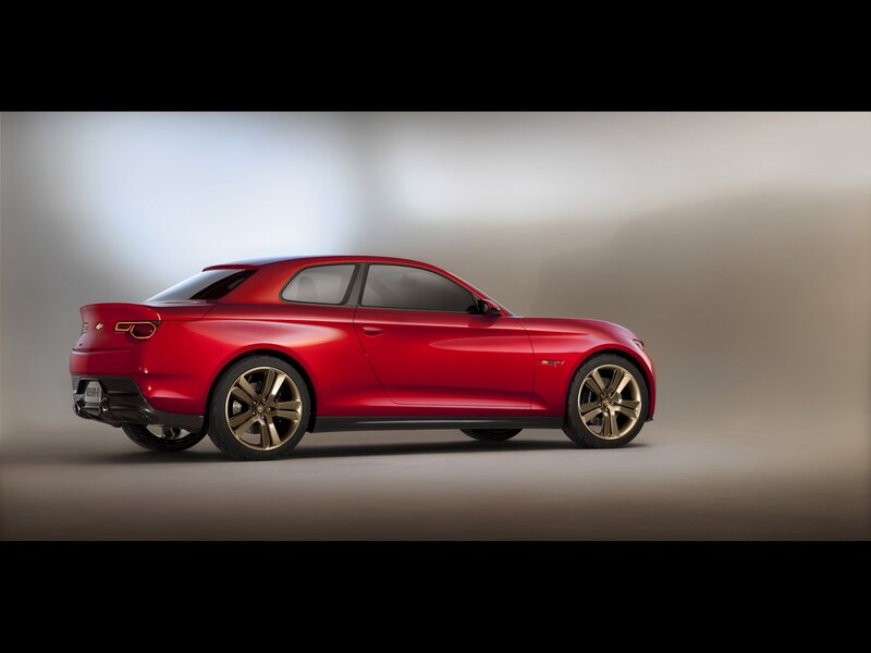 Red concept car side view