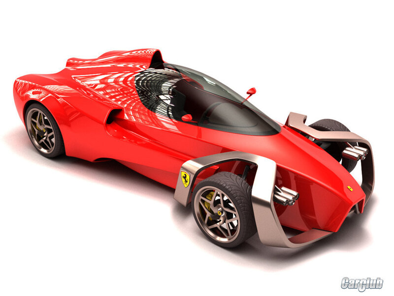 Red Concept Car — Sleek