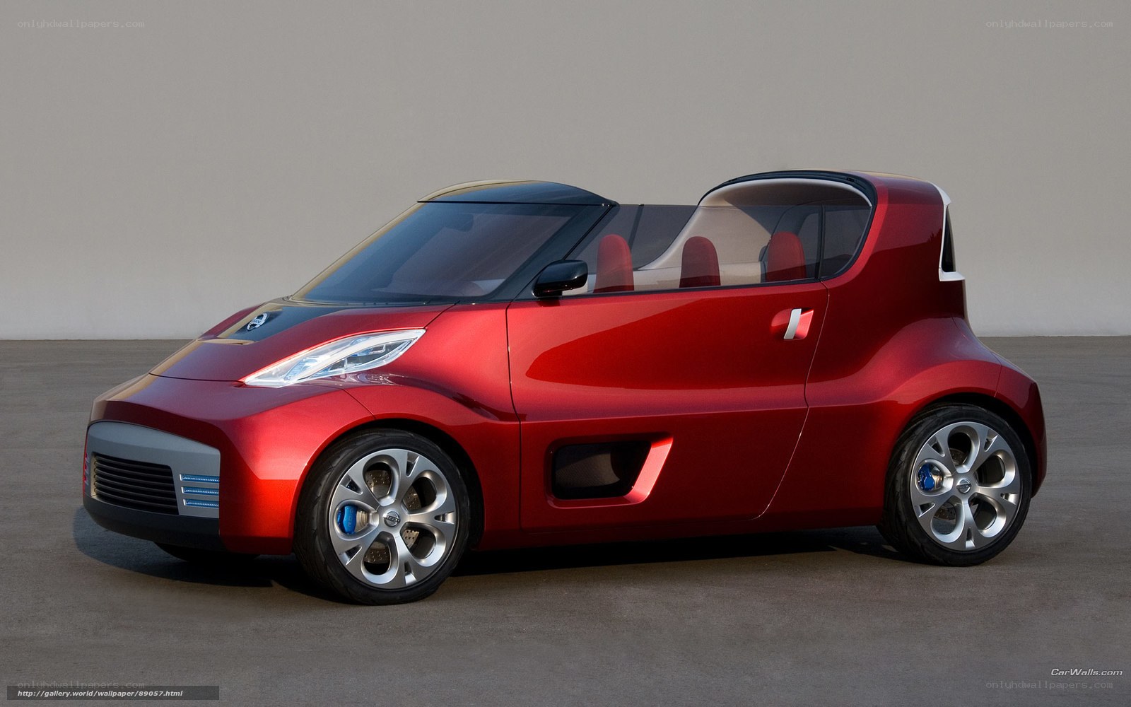 Red concept car