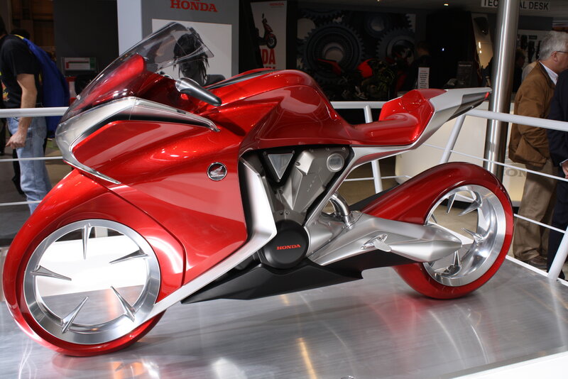 Red Concept Motorcycle — Neutral