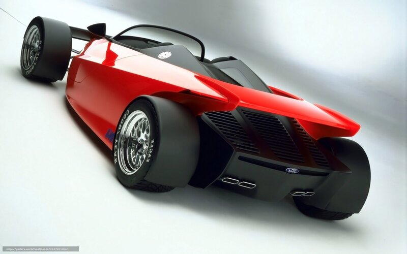 Red concept race car