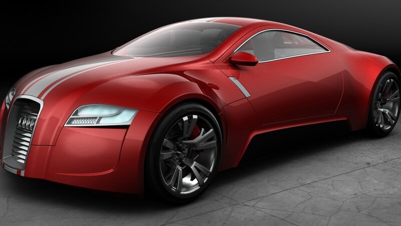 red concept sports car