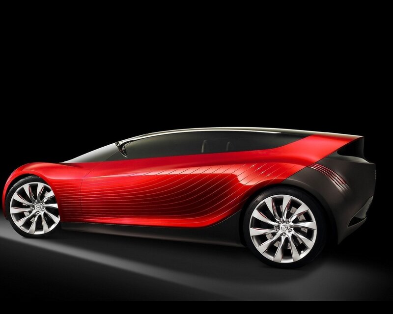 Red concept sports car