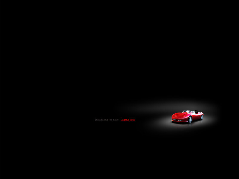 Red Convertible Car — Black