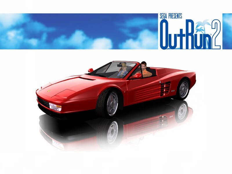 Red Convertible Car — Bright, Sunny