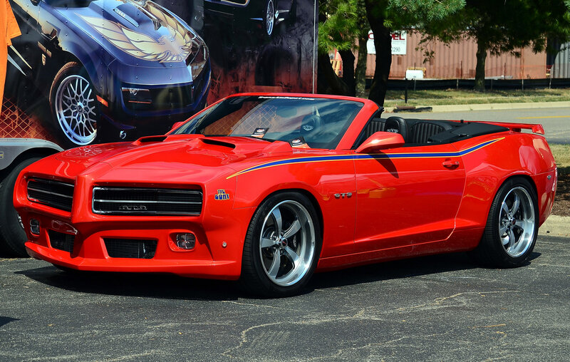 Red Convertible Car — Bright