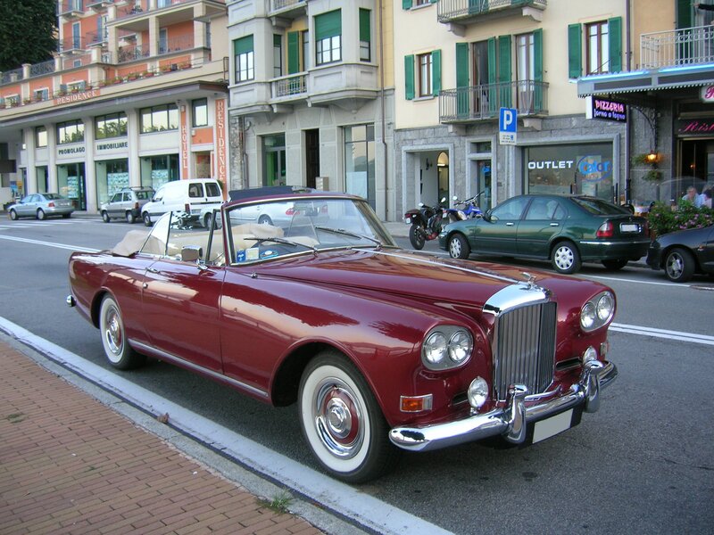 Red Convertible Car — Calm, Afternoon, Photograph, Buildings