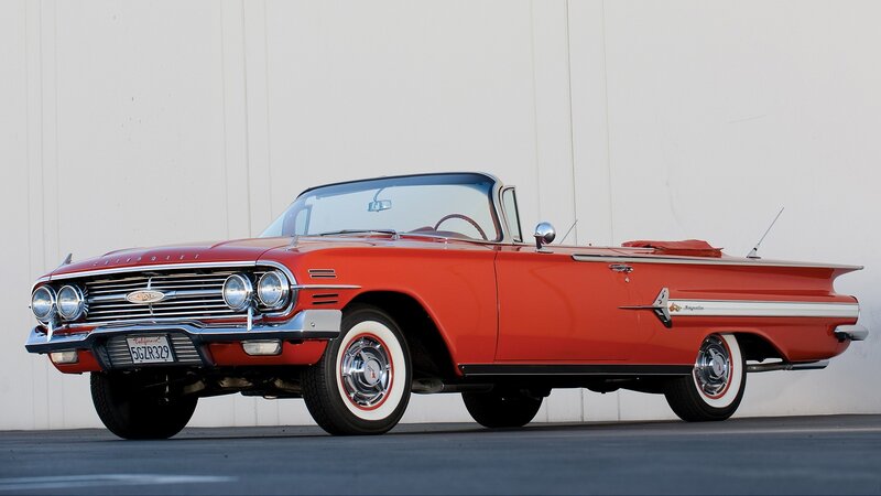 Red Convertible Car — Calm, Afternoon, Photograph, License Plate, Wall
