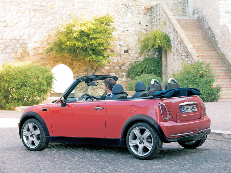 Red Convertible Car — Calm, Afternoon, Photograph, Man