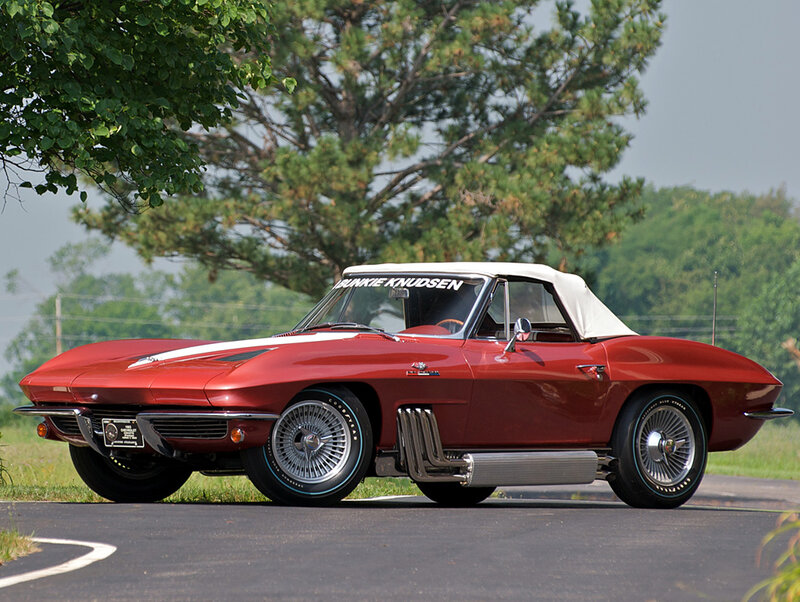 Red Convertible Car — Calm, Afternoon, Photograph, Tree