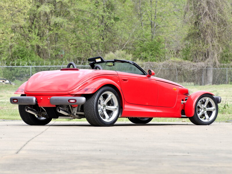 Red Convertible Car — Calm, Spring, Photograph