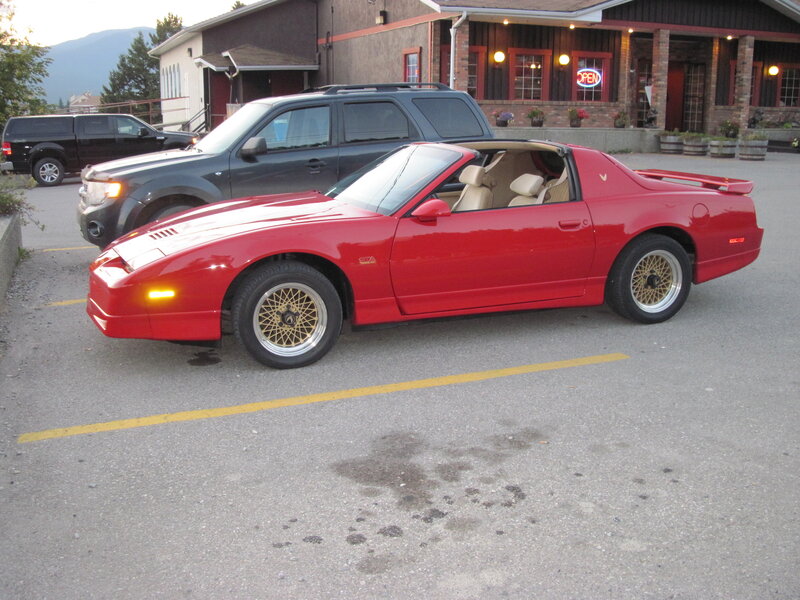 Red Convertible Car — Calm, Sunset