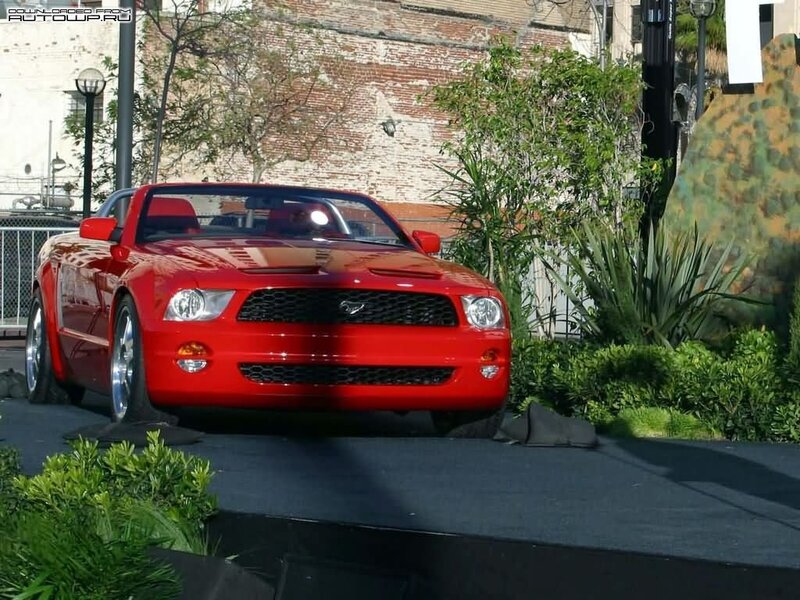 Red Convertible Car — Dramatic, Afternoon, Photograph, Brick Wall