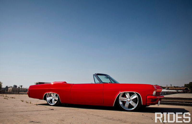 Red Convertible Car — Dramatic, Afternoon, Photograph, Sky