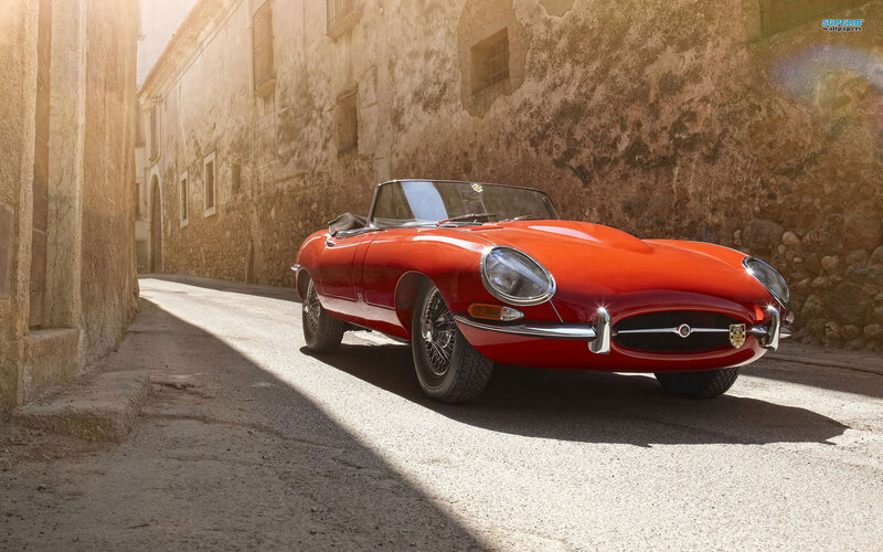 Red Convertible Car — Dramatic, Afternoon, Photograph, Street