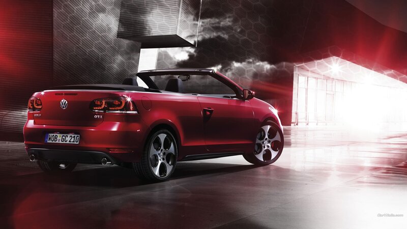 Red Convertible Car — Dramatic, Photograph, Building, Lights