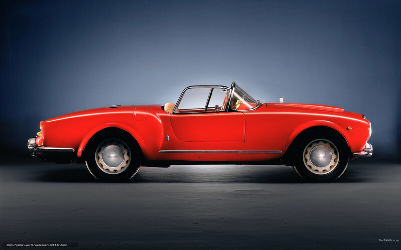 Red Convertible Car — Dramatic, Photograph, Wheel, Window