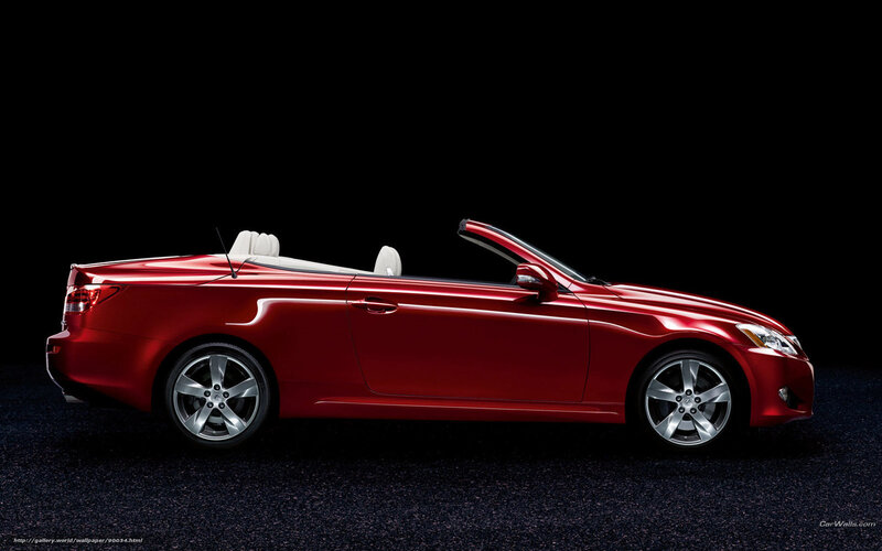 Red Convertible Car — Dramatic, Photograph, White Seats
