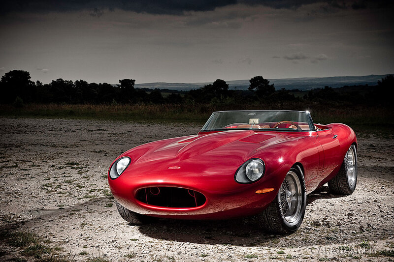 Red Convertible Car — Dramatic, Sunset, Photograph, Field