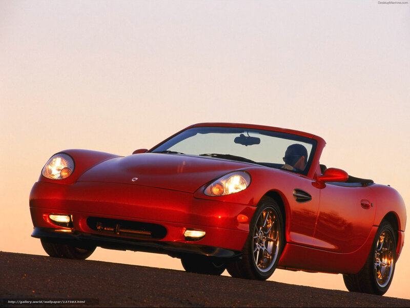 Red Convertible Car — Dramatic, Sunset, Photograph, Person