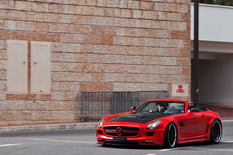 Red Convertible Car — Dynamic, Afternoon, Photograph, Building