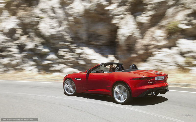Red Convertible Car — Dynamic, Afternoon, Photograph, Driver, Road, Rocky Cliff