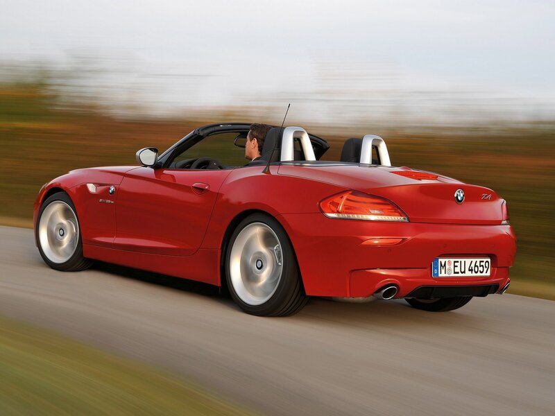 Red Convertible Car — Dynamic, Afternoon, Photograph, Driver, Road, Trees, Black, Silver