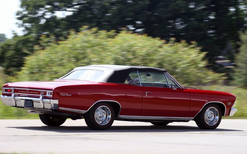 Red Convertible Car — Dynamic, Afternoon, Photograph, Driver, Trees, Road